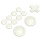 PlayVital Silicone Button Covers and Thumb Grip Set for Nintendo Switch & Switch OLED & Switch Lite ABXY Directional Key Button Caps with Switch Lite D-Pad Button Cap - Antique Yellow PlayVital