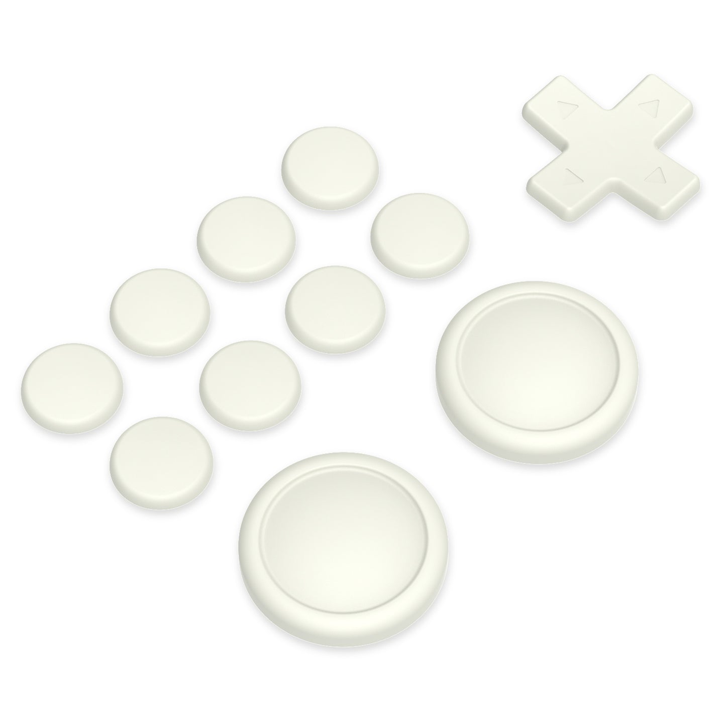 PlayVital Silicone Button Covers and Thumb Grip Set for Nintendo Switch & Switch OLED & Switch Lite ABXY Directional Key Button Caps with Switch Lite D-Pad Button Cap - Antique Yellow PlayVital