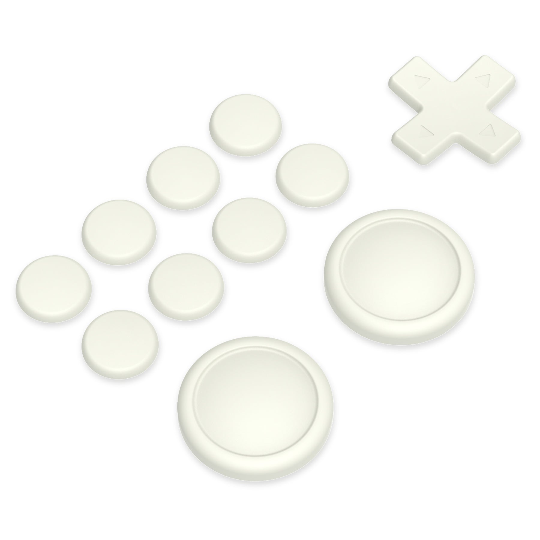 PlayVital Silicone Button Covers and Thumb Grip Set for Nintendo Switch & Switch OLED & Switch Lite ABXY Directional Key Button Caps with Switch Lite D-Pad Button Cap - Antique Yellow PlayVital