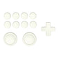 PlayVital Silicone Button Covers and Thumb Grip Set for Nintendo Switch & Switch OLED & Switch Lite ABXY Directional Key Button Caps with Switch Lite D-Pad Button Cap - Antique Yellow PlayVital