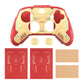 PlayVital Stellar Mecha Silicone Cover Skin for Xbox Series X/S Controller with Thumb Grips & Sticker, Anti-slip Grip Protector for Xbox Core Wireless Controller - Crimson Red & Iron Yellow PlayVital