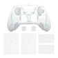 PlayVital Stellar Mecha Silicone Cover Skin for Xbox Series X/S Controller with Thumb Grips & Sticker, Anti-slip Grip Protector for Xbox Core Wireless Controller - White & Frost Gray PlayVital