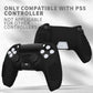 PlayVital Upgraded 3D Studded Edition Anti-Slip Silicone Cover Skin with 6 Thumb Grips & 2 Stickers for PS5 Controller, Compatible with Charging Dock - Black PlayVital
