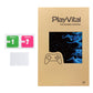 PlayVital for Steam Controller 2 Vinyl Skin (3-Pack), Scratch-Resistant, No-Residue Decal Stickers for Steam Controller Accessories – Blue Flame PlayVital