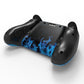 PlayVital for Steam Controller 2 Vinyl Skin (3-Pack), Scratch-Resistant, No-Residue Decal Stickers for Steam Controller Accessories – Blue Flame PlayVital