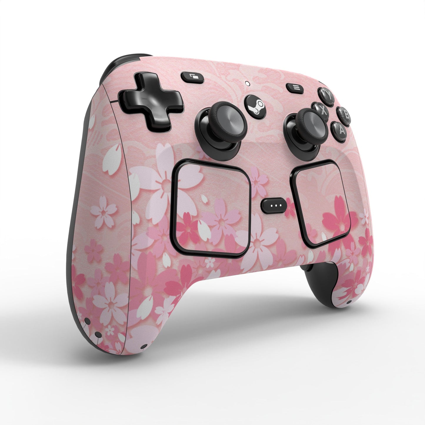PlayVital for Steam Controller 2 Vinyl Skin (3-Pack), Scratch-Resistant, No-Residue Decal Stickers for Steam Controller Accessories – Cherry Blossoms Petals PlayVital