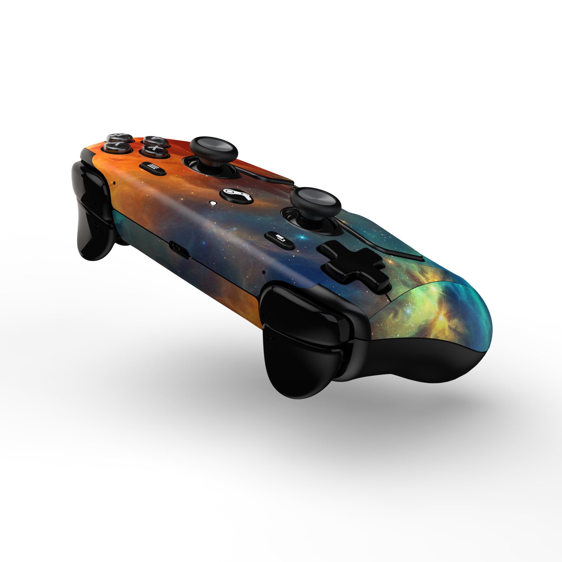 PlayVital for Steam Controller 2 Vinyl Skin (3-Pack), Scratch-Resistant, No-Residue Decal Stickers for Steam Controller Accessories – Orange Star Universe PlayVital