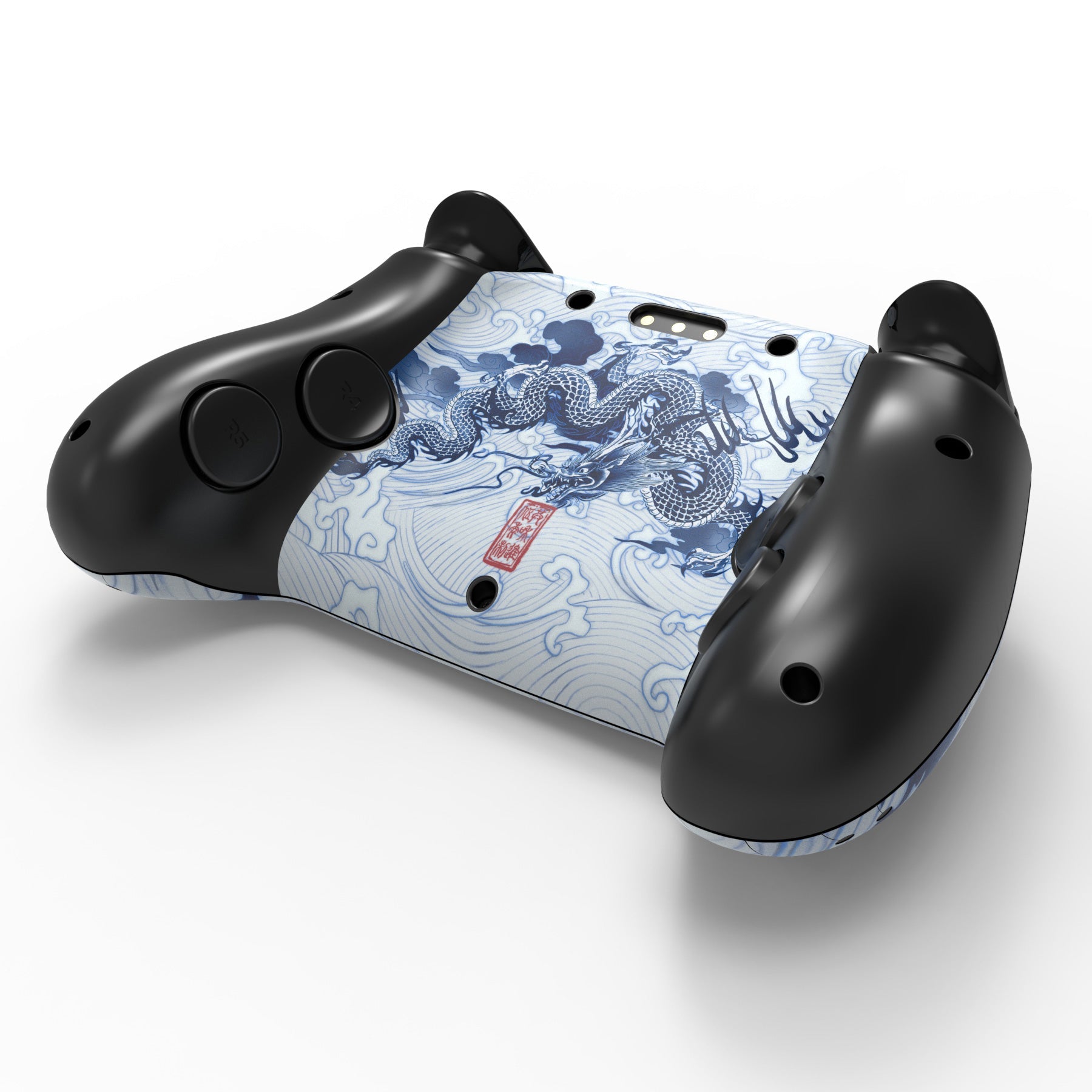 PlayVital for Steam Controller 2 Vinyl Skin (3-Pack), Scratch-Resistant, No-Residue Decal Stickers for Steam Controller Accessories – Qinghua Porcelain Style PlayVital