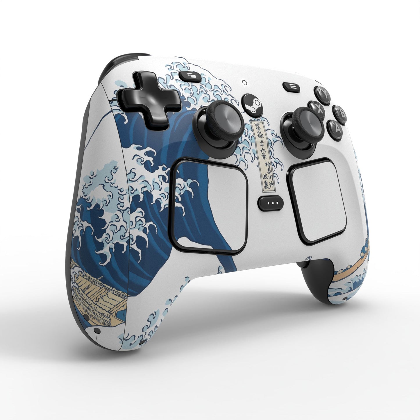 PlayVital for Steam Controller 2 Vinyl Skin (3-Pack), Scratch-Resistant, No-Residue Decal Stickers for Steam Controller Accessories – The Great Wave PlayVital