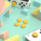 PlayVital Joystick Caps for Nintendo Switch, Thumbstick Caps for Switch Lite, Analog Cover for Switch OLED Joycon Thumb Grip Caps for Switch & Switch Lite & Switch OLED - Banana Yellow - NJM1198 playvital