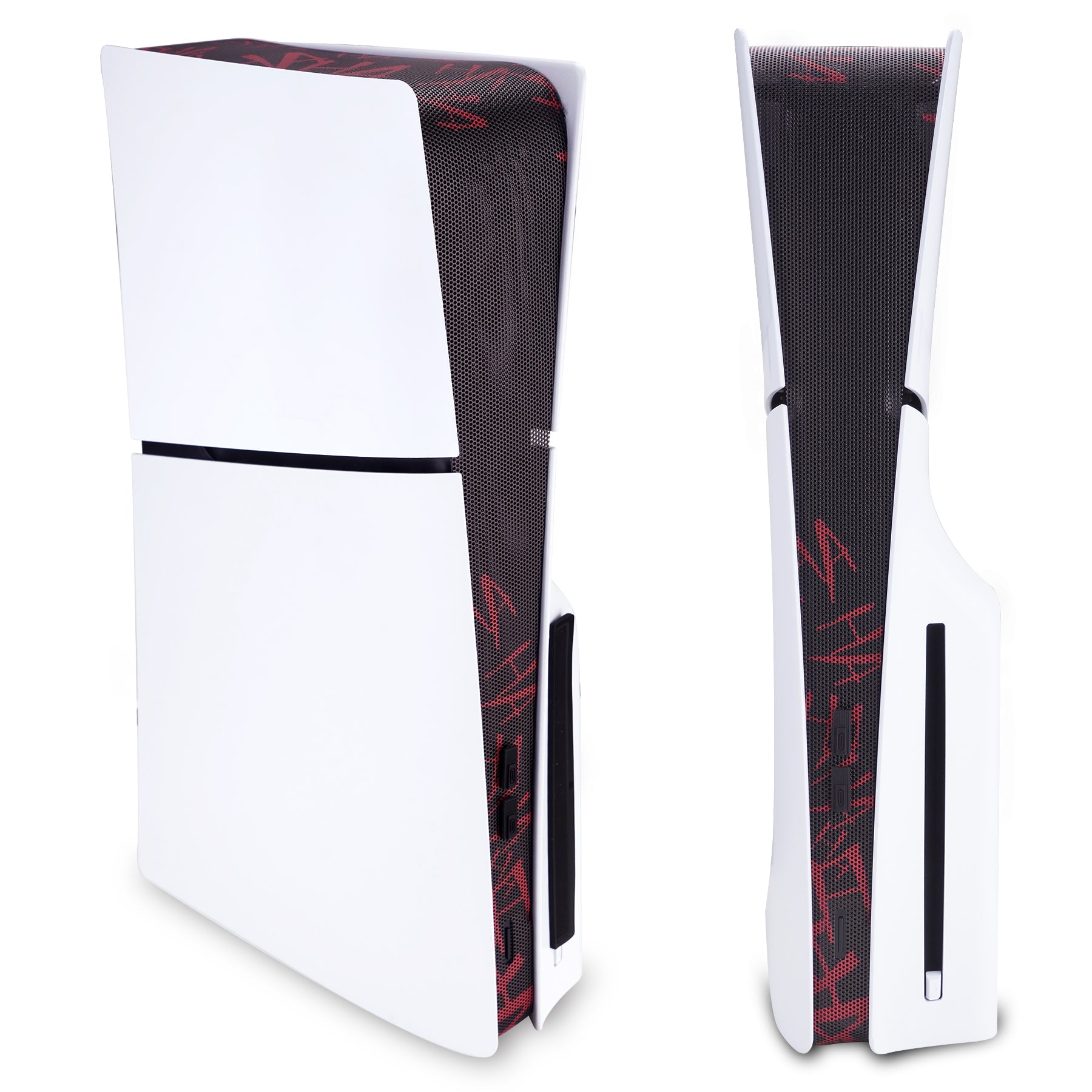 PlayVital 12 in-1 Dust Filter for PS5 Slim Console Disc & Digital Dust Cover Kit with Anti-Dust Cover Net & Silicone Plugs - Clown Hahaha PlayVital