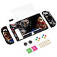 PlayVital ZealProtect Soft Protective Case for Nintendo Switch, Flexible Cover for Switch with Tempered Glass Screen Protector & Thumb Grips & ABXY Direction Button Caps - Ghost of Samurai - RNSYV6041 playvital