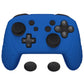 PlayVital Samurai Edition Ergonomic Silicone Skin Protective Case for Nintendo Switch Pro Controller, Soft Anti-slip Controller Grip Protector for Nintendo Switch Pro with Thumb Grip Caps - Blue - EBNPP004 PlayVital