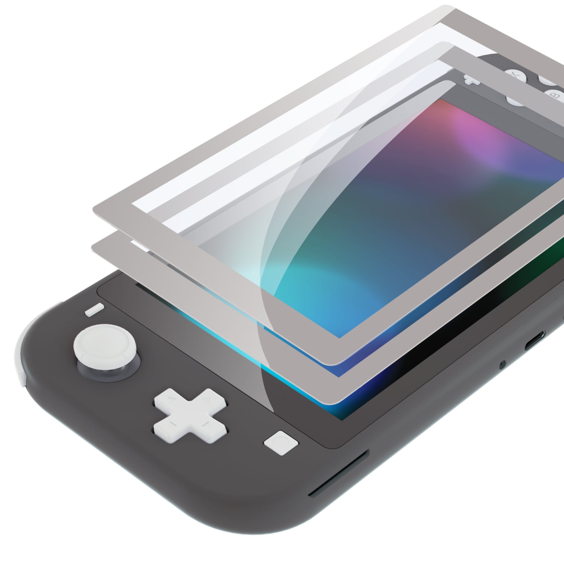 PlayVital intendo Switch Lite HD Clear Tempered Glass Screen