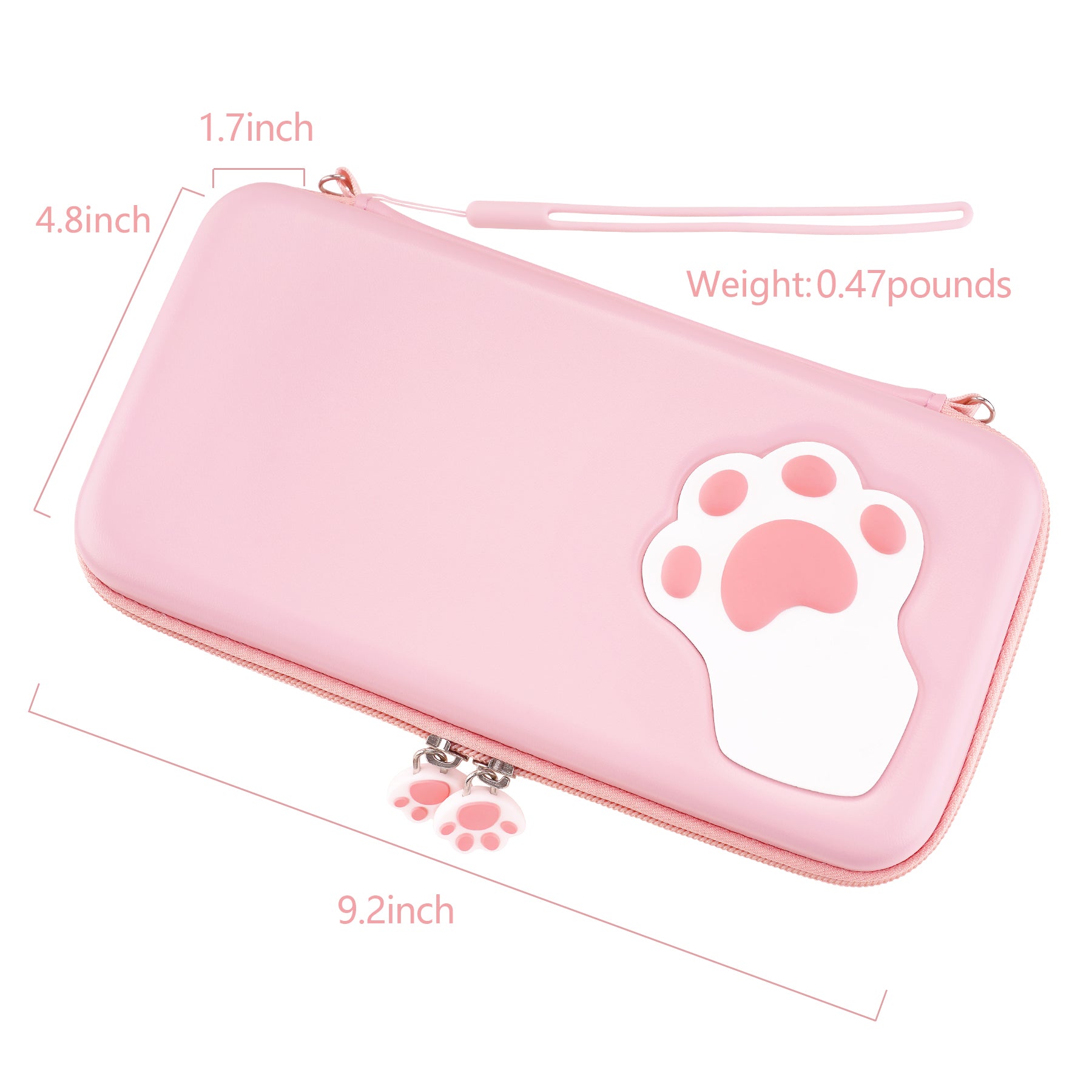PlayVital Nintendo Switch Lite Travel Bag Carrying Case Cat Paw