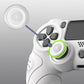 PlayVital Guardian Edition White Ergonomic Soft Anti-Slip Controller Silicone Case Cover for PS4, Rubber Protector Skins with white Joystick Caps for PS4 Slim PS4 Pro Controller - P4CC0060 playvital