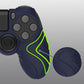 PlayVital Guardian Edition Midnight Blue Ergonomic Soft Anti-Slip Controller Silicone Case Cover for PS4, Rubber Protector Skins with Black Joystick Caps for PS4 Slim PS4 Pro Controller - P4CC0061 playvital