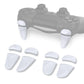 PlayVital 2 Pair White Shoulder Buttons Extension Triggers for PS4 All Model Controller, Game Improvement Adjusters for PS4 Controller, Bumper Trigger Extenders for PS4 Slim Pro Controller - P4PJ002 PlayVital