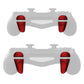 PlayVital 2 Pair Shoulder Buttons Extension Triggers for PS4 All Model Controller, Game Improvement Adjusters for PS4 Controller, Bumper Trigger Extenders for PS4 Slim Pro Controller - Scarlet Red - P4PJ004 PlayVital