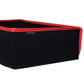 PlayVital Red Trim Nylon Horizontal Dust Cover, Soft Neat Lining Dust Guard for PS5 Console, Anti Scratch Waterproof Cover Sleeve for PS5 Console Digital Edition & Disc Edition - PFPJ085 PlayVital