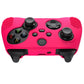 PlayVital Bright Pink 3D Studded Edition Anti-slip Silicone Cover Skin for Xbox Series X Controller, Soft Rubber Case Protector for Xbox Series S Controller with 6 Black Thumb Grip Caps - SDX3019 PlayVital