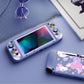 PlayVital ZealProtect Soft Protective Case for Nintendo Switch, Flexible Cover for Switch with Tempered Glass Screen Protector & Thumb Grips & ABXY Direction Button Caps - Fantasy Bunny & Bear - RNSYV6010 playvital