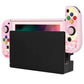 PlayVital ZealProtect Soft Protective Case for Nintendo Switch, Flexible Cover for Switch with Tempered Glass Screen Protector & Thumb Grips & ABXY Direction Button Caps - Pinky Jellyfish Heaven - RNSYV6025 playvital