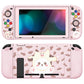 PlayVital ZealProtect Soft Protective Case for Nintendo Switch, Flexible Cover for Switch with Tempered Glass Screen Protector & Thumb Grips & ABXY Direction Button Caps - Cosplay Puppy - RNSYV6029 playvital