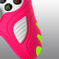 PlayVital Scorpion Edition Two-Tone Anti-Slip Silicone Case Cover for Xbox Series X/S Controller, Soft Rubber Case for Xbox Core Controller with Thumb Grip Caps - Bright Pink & White - SPX3008 PlayVital