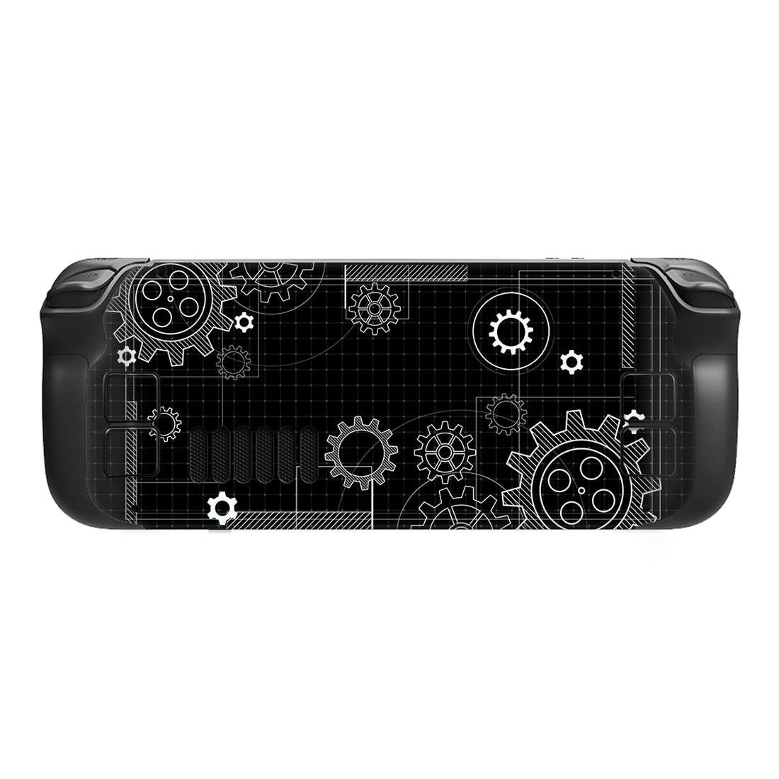 PlayVital Full Set Protective Skin Decal for Steam Deck, Custom Stickers Vinyl Cover for Steam Deck Handheld Gaming PC - Dynamic Sketch Black - SDTM018 playvital