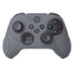 PlayVital Samurai Edition Gray Anti-slip Controller Grip Silicone Skin, Ergonomic Soft Rubber Protective Case Cover for Xbox Series S/X Controller with Black Thumb Stick Caps - WAX3006 PlayVital