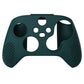 PlayVital Racing Green 3D Studded Edition Anti-slip Silicone Cover Skin for Xbox Series X Controller, Soft Rubber Case Protector for Xbox Series S Controller with 6 Black Thumb Grip Caps - SDX3004 PlayVital