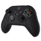 PlayVital Samurai Edition Black Anti-slip Controller Grip Silicone Skin, Ergonomic Soft Rubber Protective Case Cover for Xbox Series S/X Controller with Black Thumb Stick Caps - WAX3001 PlayVital