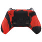 PlayVital Samurai Edition Anti Slip Silicone Case Cover for Xbox Elite Wireless Controller Series 2, Ergonomic Soft Rubber Skin Protector for Xbox Elite Series 2 with Thumb Grip Caps - Red & Black - XBE2M004 playvital