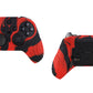 PlayVital Samurai Edition Anti Slip Silicone Case Cover for Xbox Elite Wireless Controller Series 2, Ergonomic Soft Rubber Skin Protector for Xbox Elite Series 2 with Thumb Grip Caps - Red & Black - XBE2M004 playvital