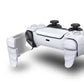 PlayVital Dune 2 Pairs Trigger Stop Shoulder Buttons Extension Kit for ps5 Controller, Stopper Bumper Trigger Extenders Game Improvement Adjusters for ps5 Controller - White - YCPFM002 PlayVital