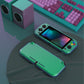 PlayVital Customized Protective Grip Case for Nintendo Switch Lite, Glossy Chameleon Green Purple Hard Cover Protector for Nintendo Switch Lite - 1 x Black Border Tempered Glass Screen Protector Included - YYNLP002 PlayVital